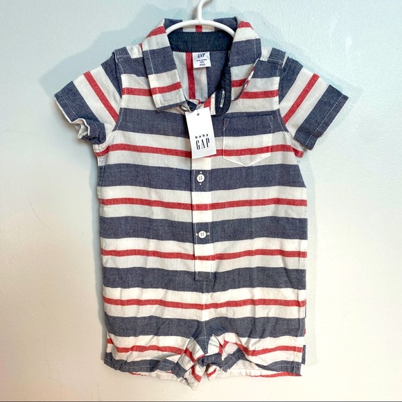 GAP Other - NWT - Baby GAP Striped Romper 6-12M